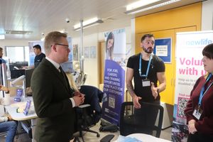 Josh Newbury MP spoke with many businesses, including local organisations such as Newlife, the Charity for Disabled Children.