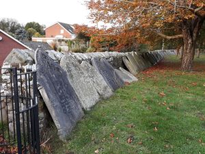 Supporting image for story: Graveyard wall at church near Telford 'could fall' under the weight of headstones