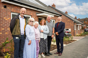 The homes in Dawley have been built following the demolition of garages and two blocks of flats that previously occupied the site. Photo: Housing Plus Group