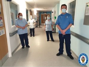 Iain and his colleagues. Photo: West Midlands Police