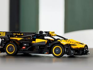 Supporting image for story: Bugatti’s track-only Bolide is transformed into Lego form