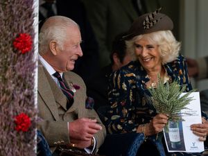 Supporting image for story: King and Queen share smiles at Highland Games before accession anniversary