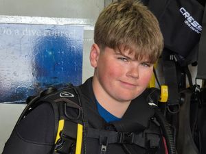 Supporting image for story: Charity supports youngster's scuba mission
