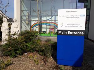 The rainbow at Shropshire's Orthopaedic Hospital
