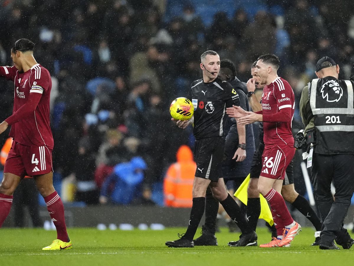 Liverpool complain to PGMOL about Virgil van Dijk&rsquo;s disallowed goal at Man City