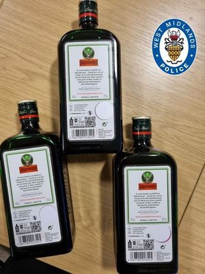 More than 60,000 bottles of the alcohol were stolen in the burglary