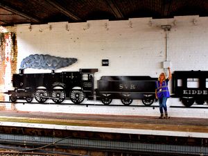 Supporting image for story: ‘Stunning’ heritage rail artwork at Kidderminster station
