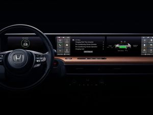 Supporting image for story: Honda gives first look at electric vehicle prototype interior