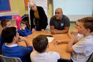 Michael Miles at St Andrew's Primary School.