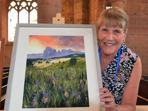 Supporting image for story: Art work goes on show at Bridgnorth church