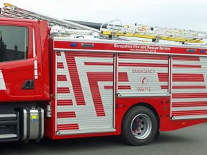 Supporting image for story: Crews tackle farm house chimney fire near Shrewsbury