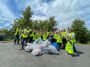 Supporting image for story: Litter pickers team up in fight against plastic waste