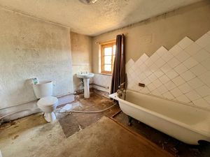 The bathroom at the property which lies in the Staffordshire countryside