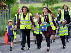 Supporting image for story: Pupils get ready for Walk to School Week