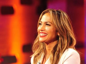 Supporting image for story: Jennifer Lopez sits on throne at her lavish Bridgerton-themed birthday party