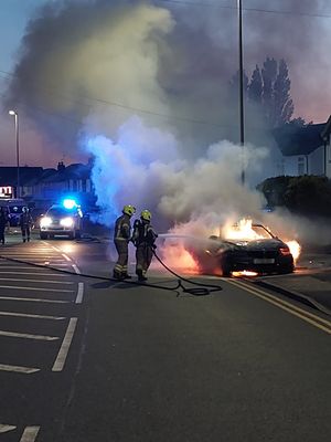 Fire chiefs said the blaze was started accidentally