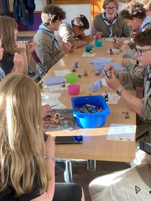 Warhammer painting at the ready