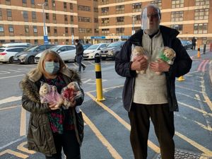 Supporting image for story: Children in Sandwell Hospital given teddy bears by Freemasons to help their journey
