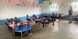 Children learning at Busumbala Nursery school