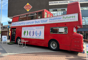 The cancer bus tour will be in Walsall town centre on Monday 15 September 2025.