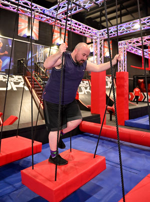 The first part of the course sees James swinging between points