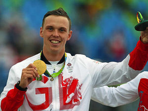 Supporting image for story: Making a splash as Staffordshire gold medallist Joe Clarke coming home to Olympic celebration
