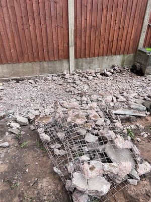 A photo of garden rubble as Trading Standards officers warn residents against rogue traders