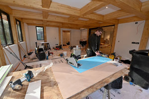 The huge extension, which will be Isabella's Craft Room