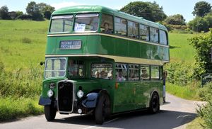 The old bus travelled from Little Wenlock to Much Wenlock’s old railway station and back home again