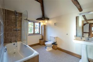 One of the bathrooms.