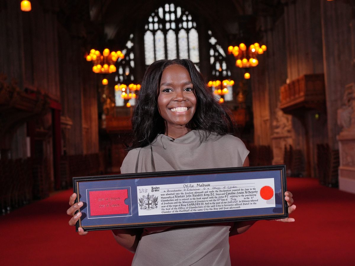Oti Mabuse &lsquo;delighted&rsquo; as she receives Freedom of the City of London
