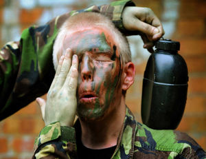 Daniel James, from Bushbury, is given a helping hand