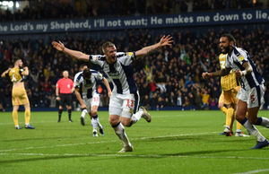 West Bromwich Albion's Chris Brunt celebrates