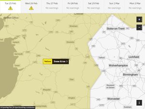 The Met Office warning