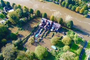 Flooding in Bridgnorth in October 2019. Pic: @ChrisBaingerEA