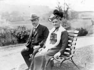 Thomas Parker and his wife Jane at Severn House, Ironbridge