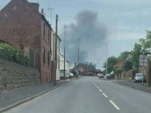 Supporting image for story: Waste plastic caused fire to spread at Cradley Heath recycling premises