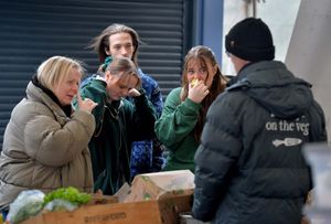 The vegan market in Wolverhampton