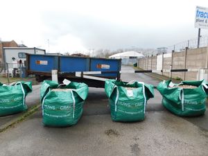 A barrier installed at the Glover Street caravan site, Stafford