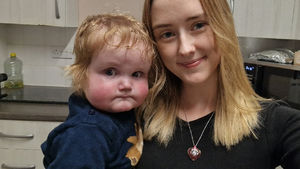 Jasmin Roberts with her son Ollie