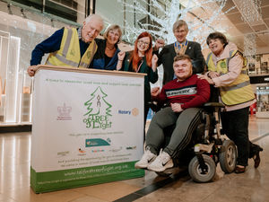 Supporting image for story: Hope House ambassador Luke meets Telford's Tree of Light team