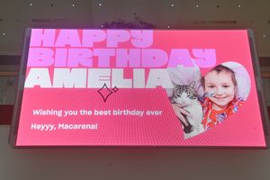 Merry Hill Centre and the Macarena was danced for poorly Birthday Girl Amelia.