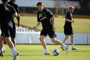 Training with Wolves on a pre-season tour in Australia