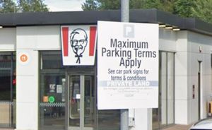 One of the signs at the Trench Lock car park in Hadley, Telford. Picture: Google Maps