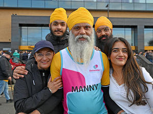 Supporting image for story: Tears and cheers as Black Country fundraiser Manny Singh Kang completes toughest challenge yet at Molineux Stadium
