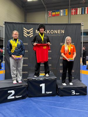 Gold medal presentation at the Helsinki Open 2025.