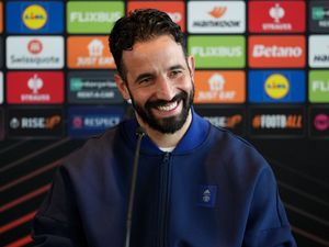 Manchester United manager Ruben Amorim during a press conference