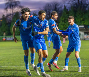 Jude Taylor celebrates his wining goal.