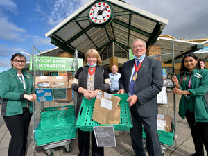 Supporting image for story: Walsall mayor and mayoress visit Morrisons in community aid discussions