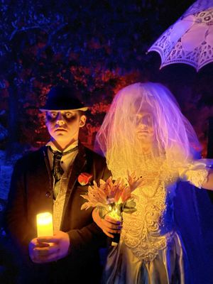 Ghouls haunting Arley Station. Photo: Lucy Clarke